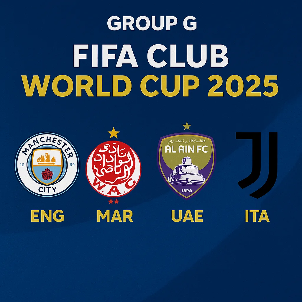 ⚽ Group G – FIFA Club World Cup 2025: Manchester City, Juventus, and a Test of Global Giants vs Regional Kings Group G