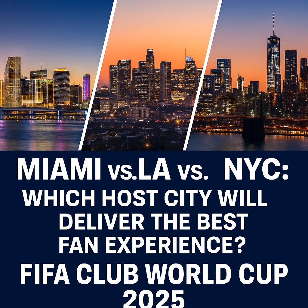 🌆 Miami vs. LA vs. NYC: Which Host City Will Deliver the Best Fan Experience at the FIFA Club World Cup 2025? Host